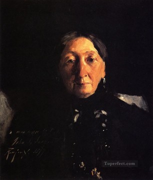  Madame Lienzo - Madame Fraançois Buloz retrato John Singer Sargent